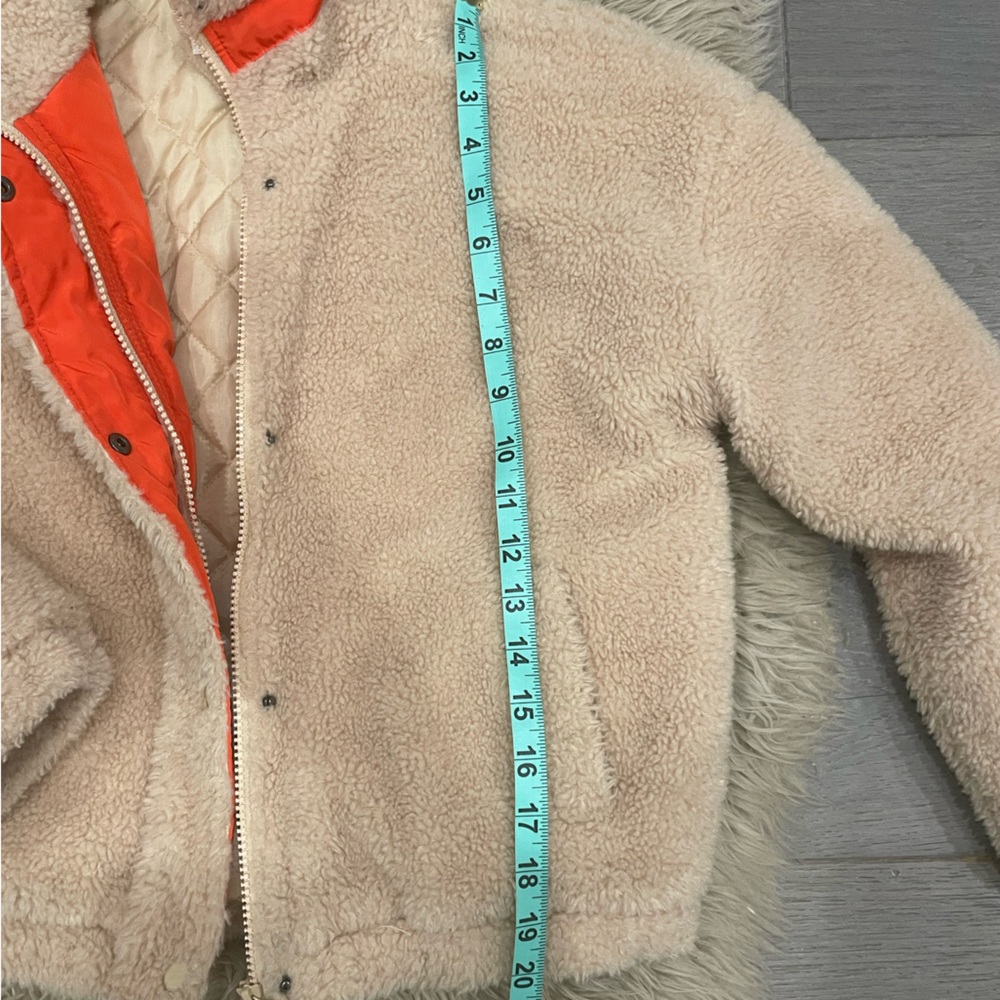 SOLD - Treasure & Bond Teddy Cropped Jacket sz 14/16 Girls or Women XS - Picture 6 of 8